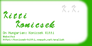 kitti konicsek business card